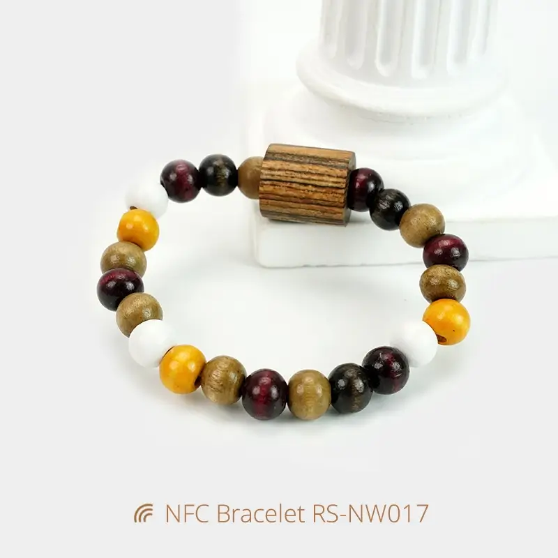 Buy NFC Wristband Wooden Daily Bible NFC Speak Bracelets