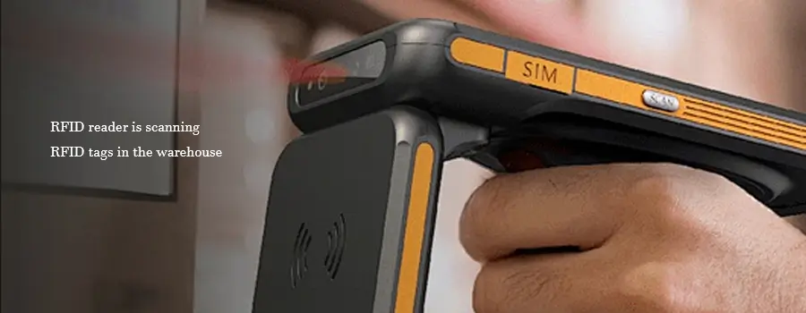 rfid reader is scaning rfid tags in the warehouse rfid reader is scaning rfid tags in the warehouse
