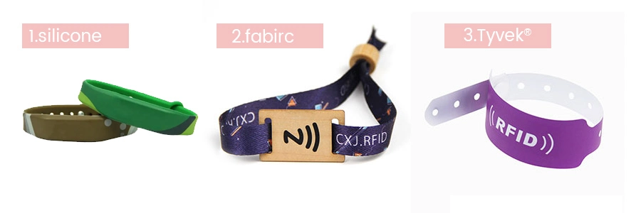 three types of materials of rfid wristbands for events three types of materials of rfid wristbands for events