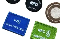 the colr, size, craft and logo of nfc clothing tags are customized