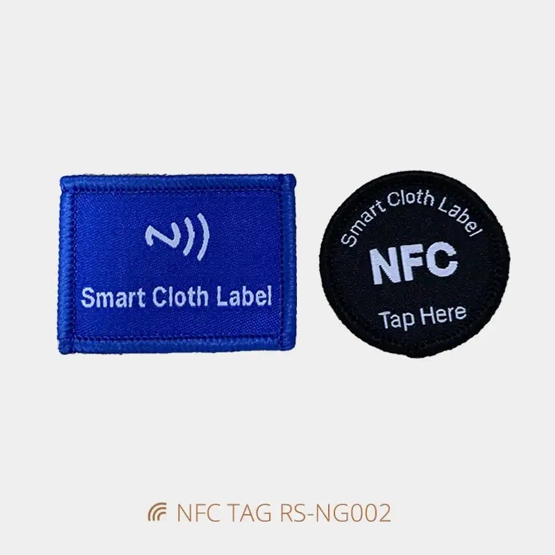 Iron-on NFC Clothing Tag Overlock Fabric NFC Patches