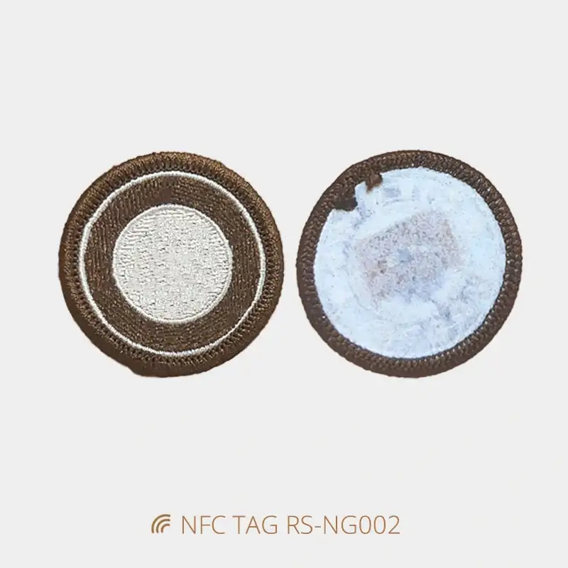 Iron-on NFC Clothing Tag Overlock Fabric NFC Patches