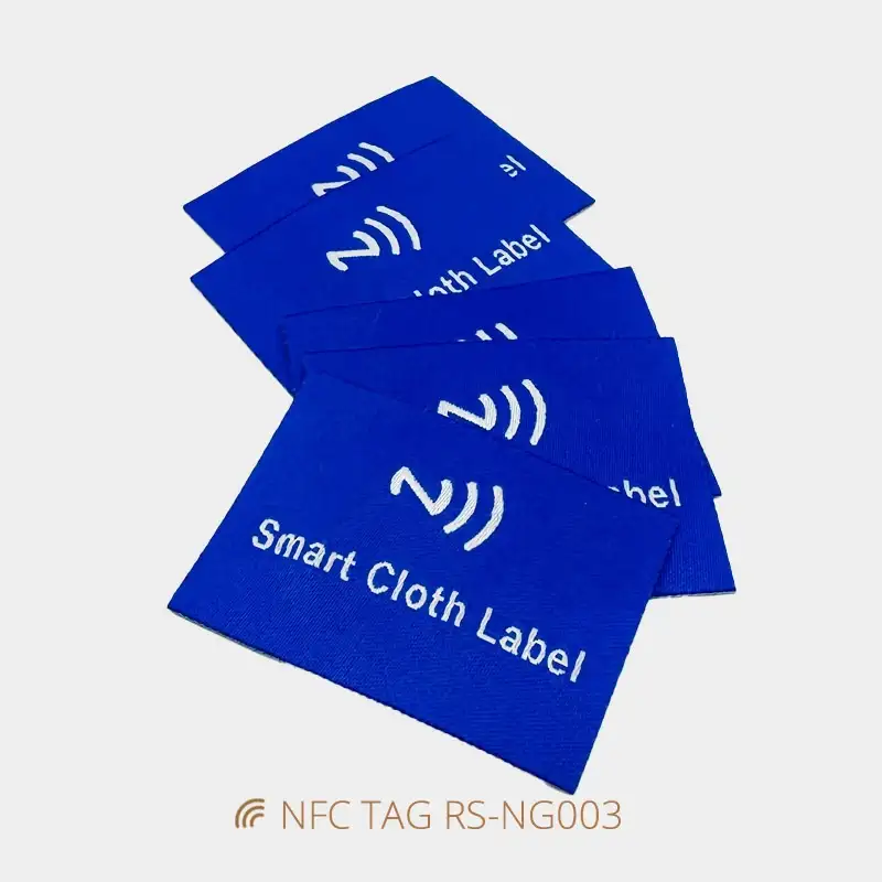 NFC Garment tags Iron-on Woven NFC Logo Labels