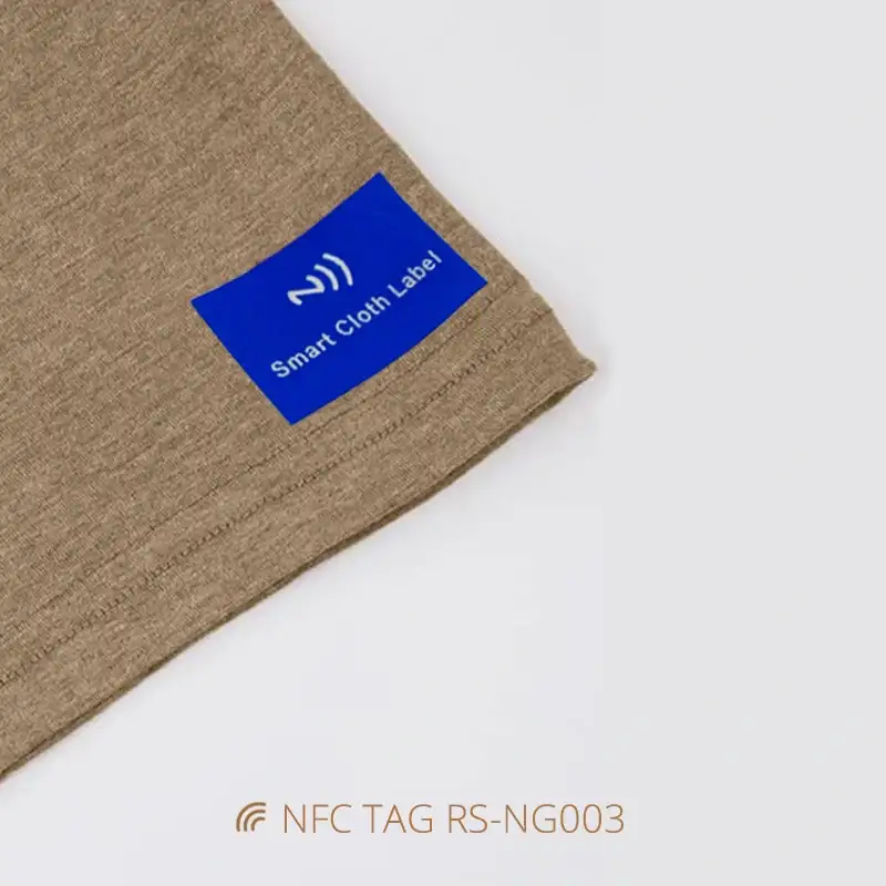NFC Garment tags Iron-on Woven NFC Logo Labels