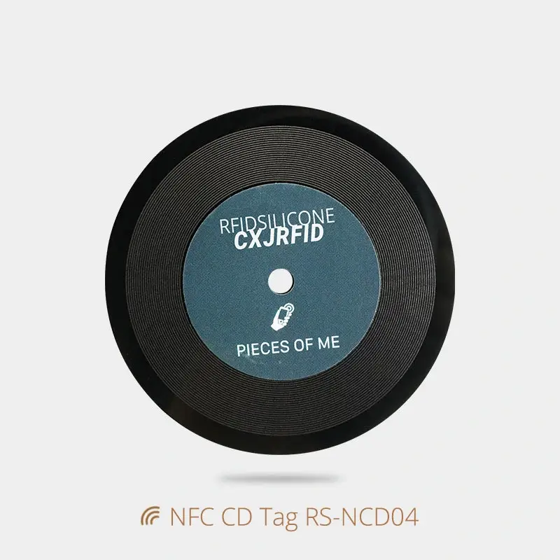 Dia 80mm Acrylic NFC Disc Vinyl Records NFC Music Card