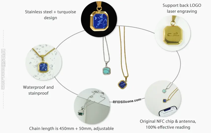 Product Details CXJ NFC Necklace RS-NN002 Product Details CXJ NFC Necklace RS-NN002
