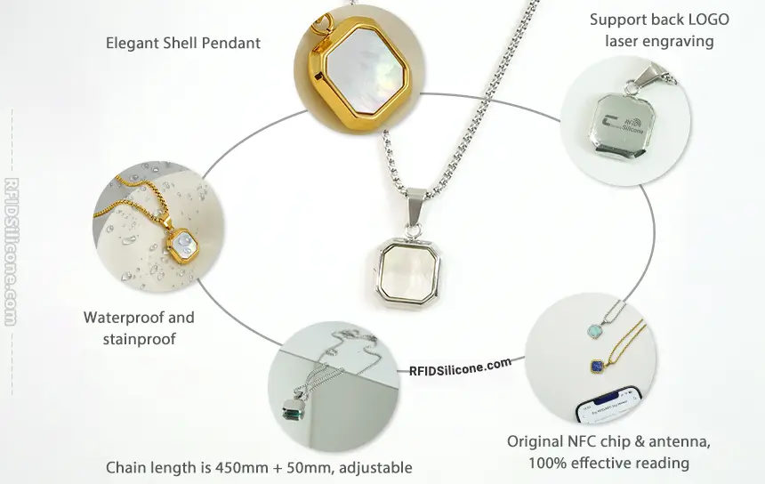 Product Details CXJ NFC Jewelry Necklace RS-NN004