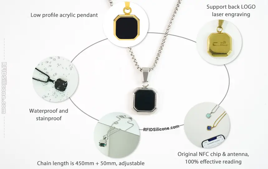 Product Details CXJ NFC Jewelry Necklace RS-NN005 Product Details CXJ NFC Jewelry Necklace RS-NN005