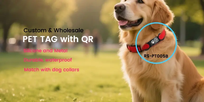 custom wholesale dog tags smart pet tag with qr metal label custom wholesale dog tags smart pet tag with qr metal label