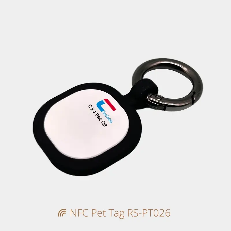 Custom Pet Silicone NFC Tags for Dog Collars