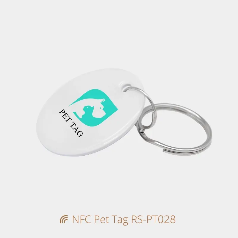 Dia 30MM NFC Modern Dog Tags Epoxy Anti-lost Tag