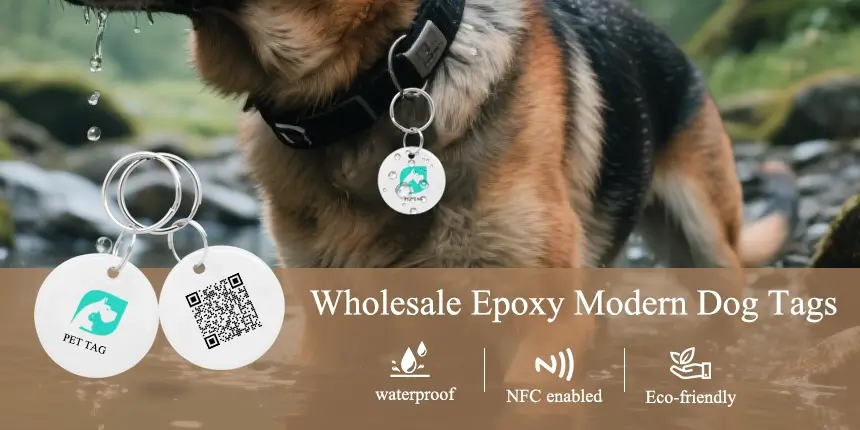 wholesale dia 30mm modern dog tags epoxy anti-lost tag wholesale dia 30mm modern dog tags epoxy anti-lost tag
