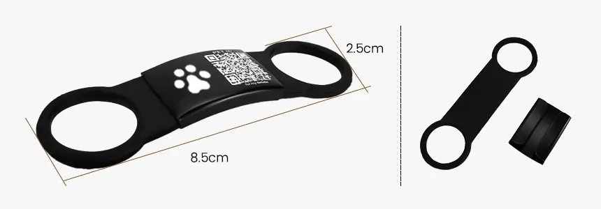 size of smart pet tag rs-pt005B size of smart pet tag rs-pt005B