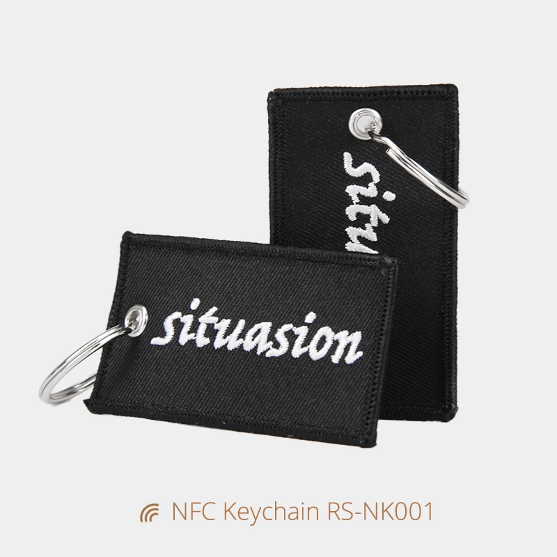 NFC Fabric Keychains Wholesale Tap to Connect Instantly