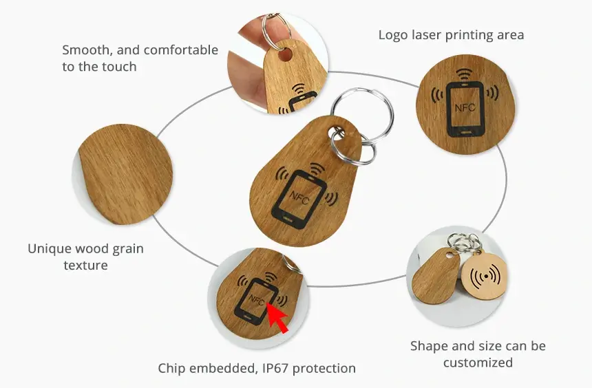 details of wooden nfc tag keychain rs-nk002 details of wooden nfc tag keychain rs-nk002