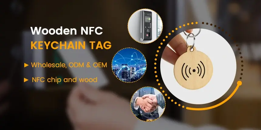 personalized wood nfc keychain tag instant tap to connect personalized wood nfc keychain tag instant tap to connect
