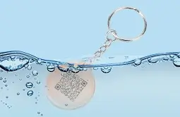the nfc business keychains are waterproof 