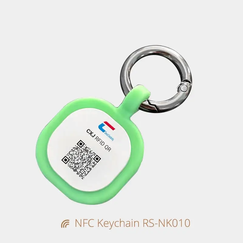 Silicone NFC Digital Keychain for Access Control