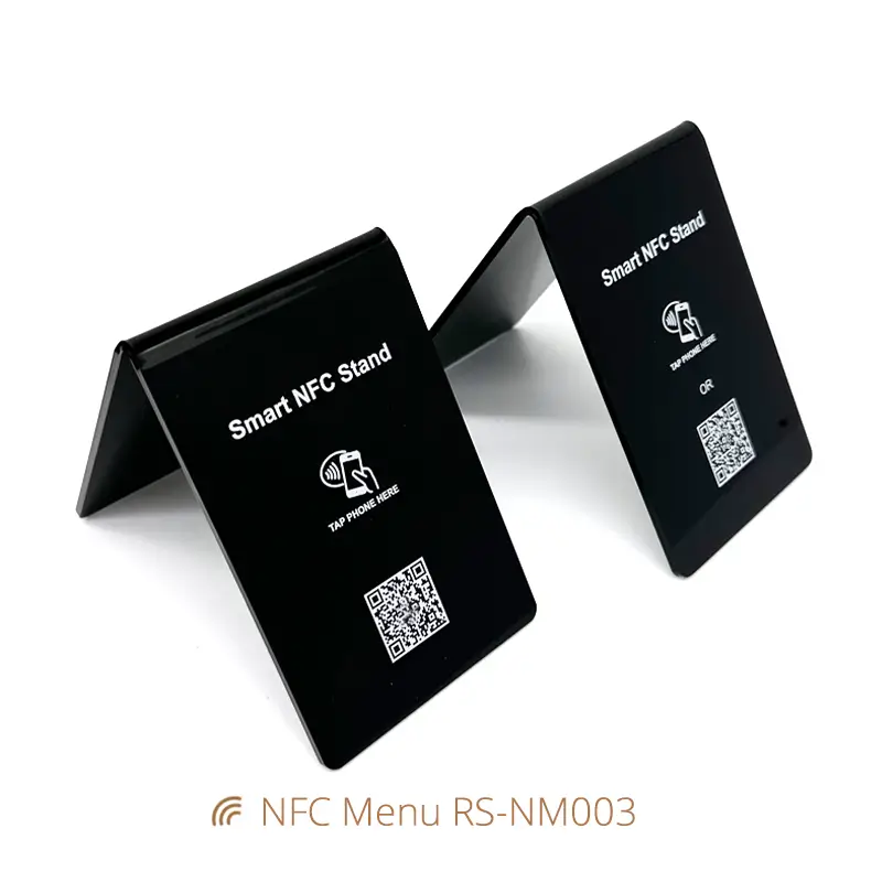Double-Sided Menu Stand NFC Smart NFC Acrylic Holder
