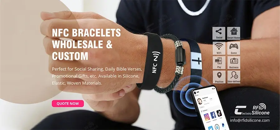 nfc tag bracelet wholesale & custom nfc tag bracelet wholesale & custom