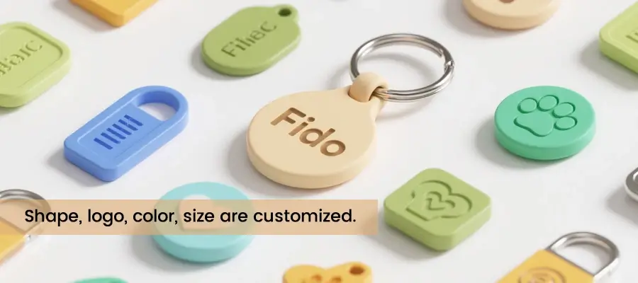 the nfc pet id tags are customized on rfidsilicone.com the nfc pet id tags are customized on rfidsilicone.com