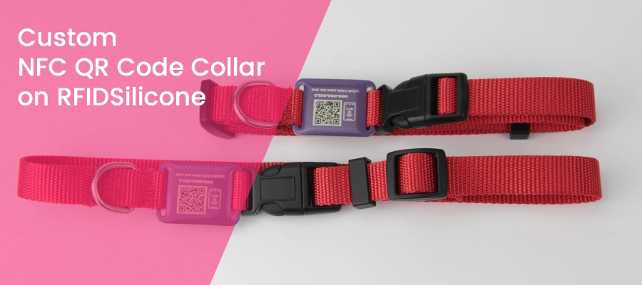custom nfc qr code collar on rfidsilicone custom nfc qr code collar on rfidsilicone