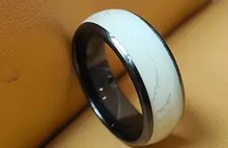 made of epoxy and ceramic nfc ring