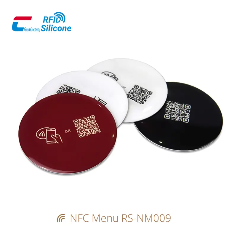 Waterproof Square Label NFC Menu QR Code Tag