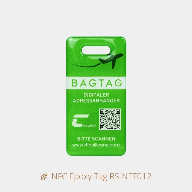 Waterproof NFC Epoxy Tag Digital Address Tags for Bag
