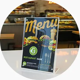 CXJ HD Transparent Acrylic Stand NFC Menu Tag CXJ HD Transparent Acrylic Stand NFC Menu Tag