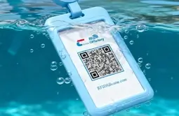 the smart badges nfc lanyard is waterproof ip67