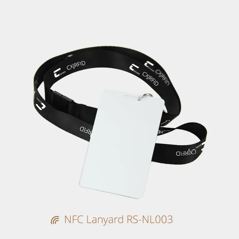 MIFARE 1k Cards NFC Lanyard Badges with Safety Buckle