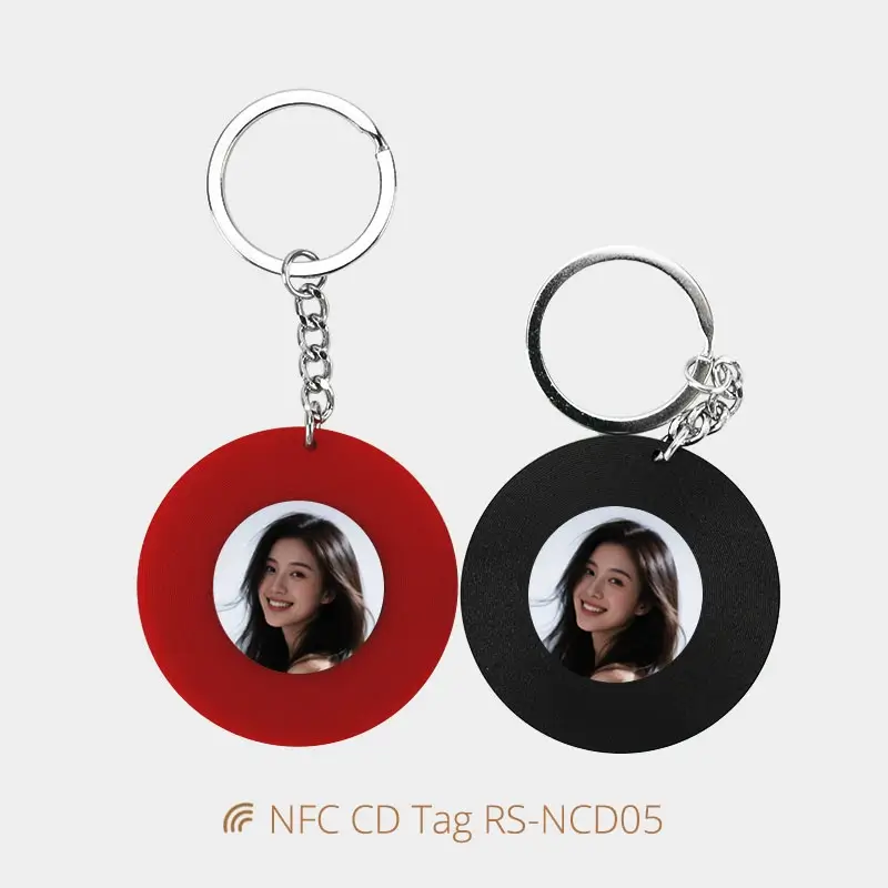 Mini Album Acrylic NFC Music Card NFC CD Keychains