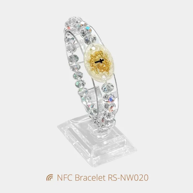 Digital NFC Daily Bible Artificial Crystal Bracelets