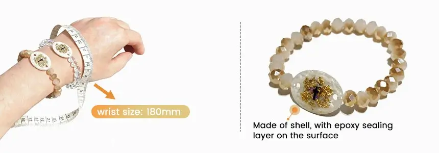 size and design of nfc daily bible bracelets rs-nw020