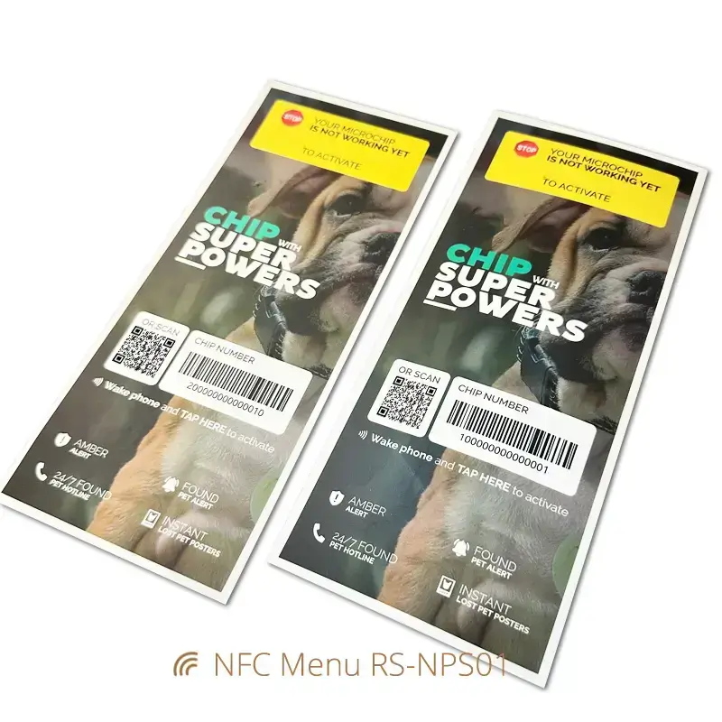 13.56MHz Smart RFID Poster Tap NFC Paper Tags