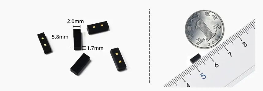 size and design of mini rfid tags rs-rmt05