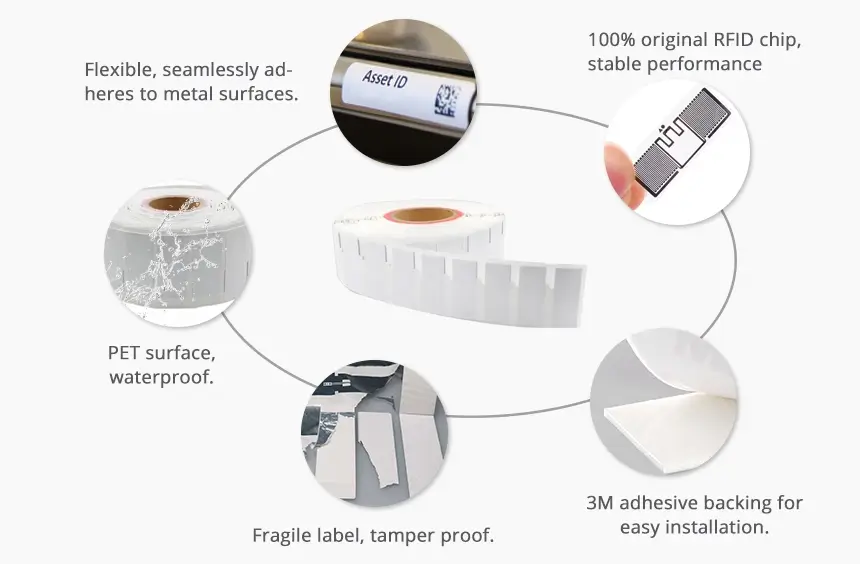 details of tamper proof uhf flexible anti metal tag rs-uf7025b