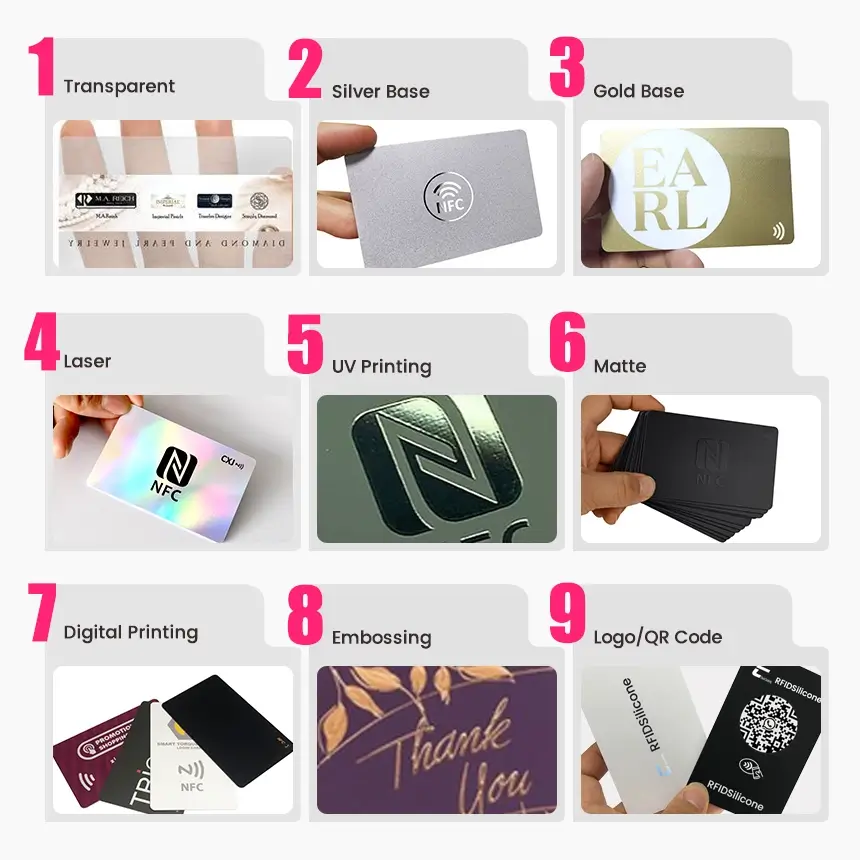 the crafts of the nfc pvc card are optional. the crafts of the nfc pvc card are optional.