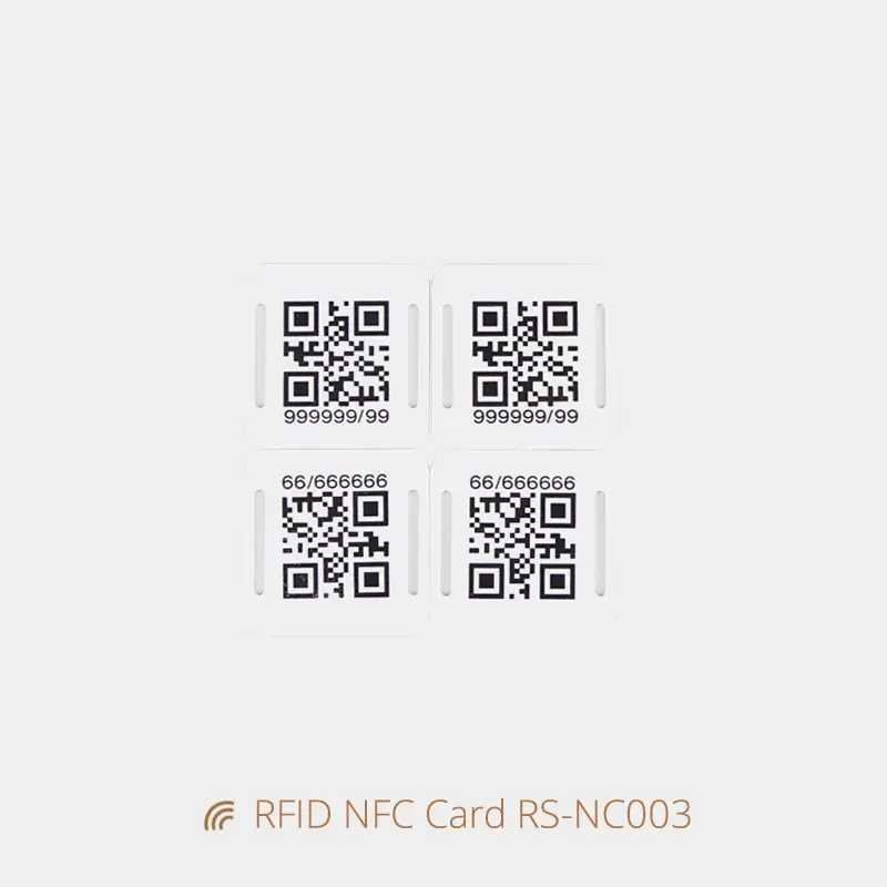Slider Custom NFC Card for Wristbands with QR Code